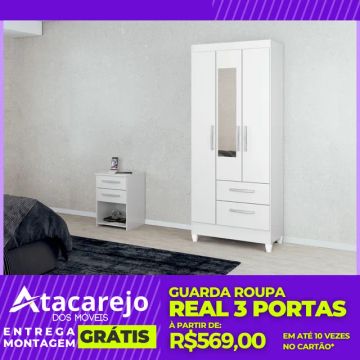 Guarda Roupa Solteiro Entrega e Monta Grátis 