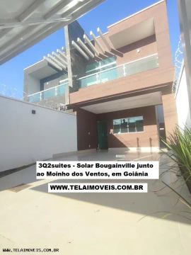 Sobrado para Venda em Goiânia, Moinho dos Ventos, 3 dormitórios, 2 suítes, 3 banheiros, 2 