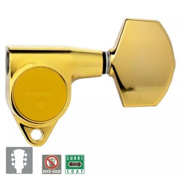 Tarraxas Gotoh Douradas para Guitarra/Violão (ângulo de 90 graus)