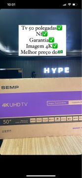 TV SEMP 50 polegadas 4K UHD - Smart - Novo
