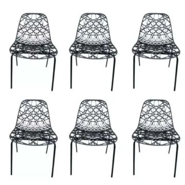 CONJUNTO 6 CADEIRAS NETT VARANDA COZINHA