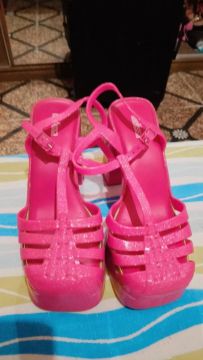 Sandálias Rosa Glitter Melissa