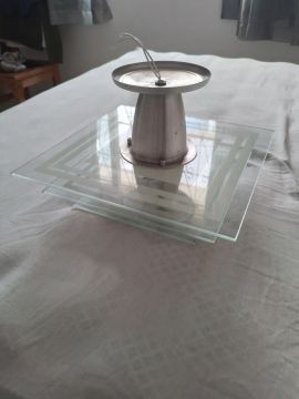 Luminária de teto em vidro
