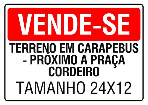 TERRENO EM CARAPEBUS / Aceito carro como pagamento