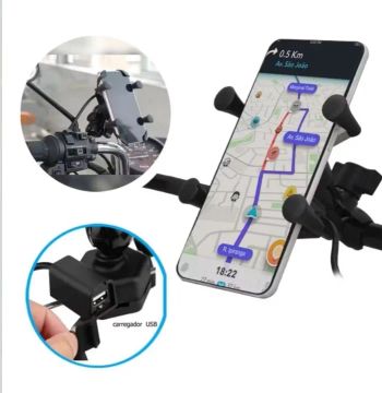 Suporte Para Celular Com Carregador USB 