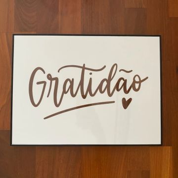 Quadro Dec. Acetato/Plast/MDF 29x39x1.8cm NOVO (Aceito cartão