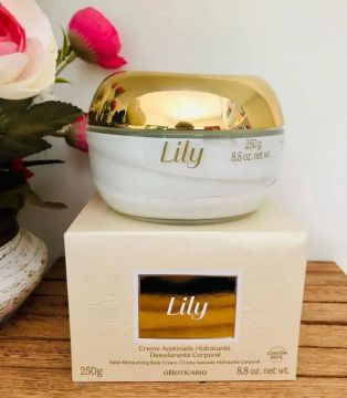Creme Acetinado Hidratante Desodorante Corporal Lily 250g