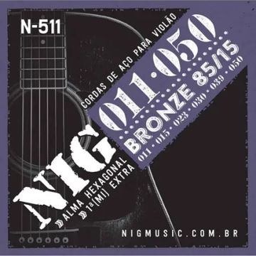 Encordoamento Nig violão 011 Bronze