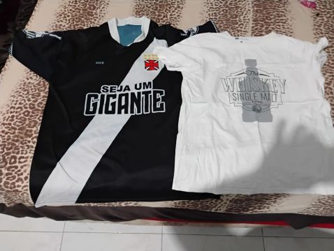 Lote de roupas variadas masculinas