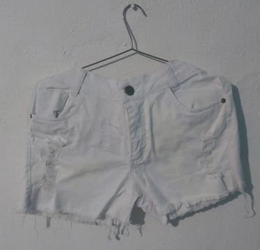 Shorts Jeans Tamanho: 44 Cor: Branca - Max Premium