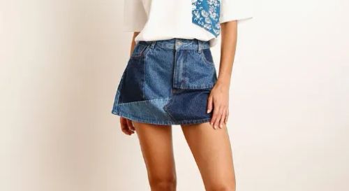 Saia jeans coleção bff bruna marquezine e sasha c&a tam. 40
