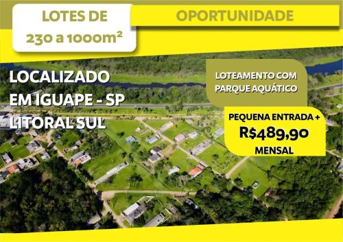 Loteamento em Iguape Parcelas de 489,90
