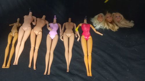 Lote de sucata de Barbies para customização ou reposição 