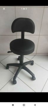 Mocho Giratória Estofada para estética 