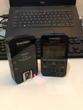 Par de Transmissor e Yongnuo 