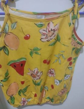 Conjunto Alça Floral Infantil 