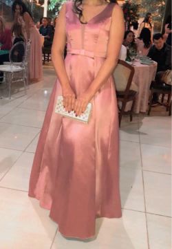 Vestido de Festa Longo Rosa