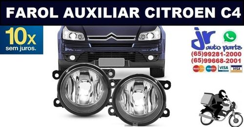 Par Farol De Milha Citroën C4 Pallas (Reposição) Auxiliar Neblina