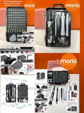 Kit Chaves Manutenção Celular ,Vídeo Game e Eletrônicos 115 Pçs