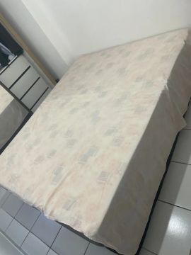 Cama Box Queen Ortobom + Colchão | Ótimo estado | Preço Imperdível!