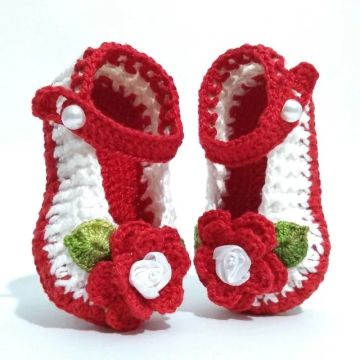 sapatinho de croche