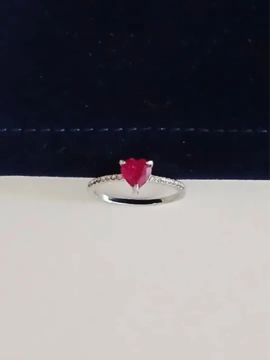 anel coração swarovski tamanho 20