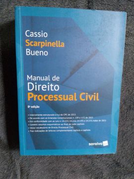 Livro excelente do Direito!! Manual Processual Civil, Cássio Scarpinela! Seminovo! Oferta!