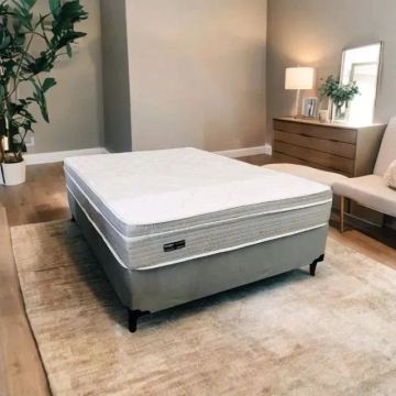  Cama Box Casal Spinger Light + Box Casal