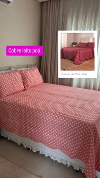 Cobre leito Casal poá 