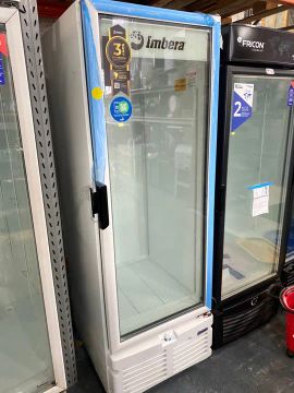 Freezer vertical porta de vidro 570L