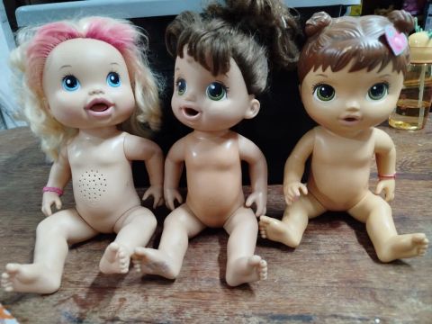 Lote 3 bonecas baby Alive Originais Hasbro 