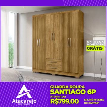Guarda Roupa Casal Entrega e Montagem Grátis 