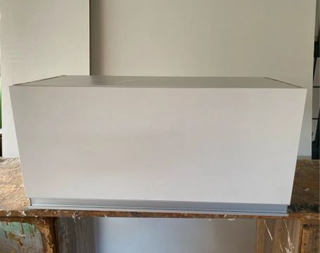 Armário aéreo basculante mdf branco novo 