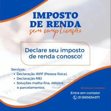 SERVIÇOS DE DECLARAÇÃO MEI/IRRF