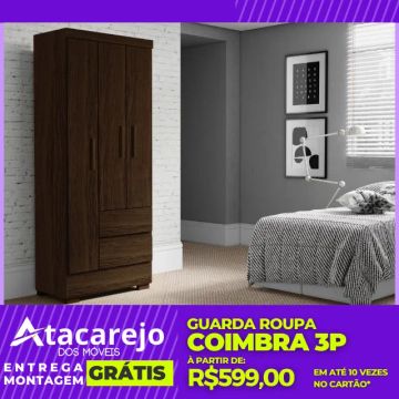 Guarda Roupa Solteiro Entrega e Montagem Grátis 