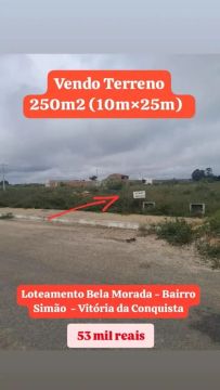 Vendo Terreno 250 m² no Bela Morada