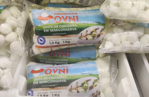 Ovos de Codorna Ovni - Semiconserva (1,5 kg)