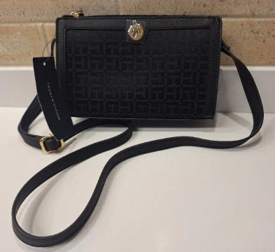 Bolsa Tommy Hilfiger Crossbody Preta Importado Eua