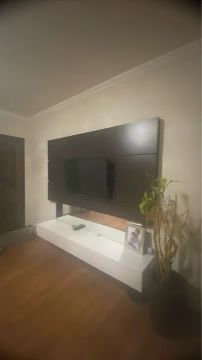 Painel para TV 100%MDF cor tabaco 