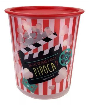 Pote Tupperware para pipoca novo - Taubaté 