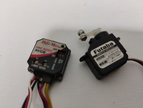 Kit gyro TRex 450  Heli-Max HM 4050 e Servo Futaba