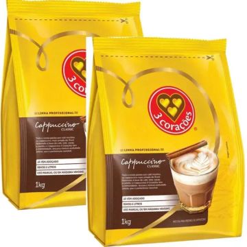 Café Cappuccino 3 Corações Clássico 1 Kg