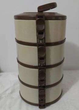 Jogo de Marmitas Térmica com 4 Compartimentos