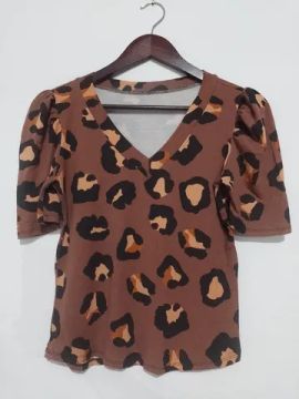 Linda blusa feminina manga princesa - tamanho M