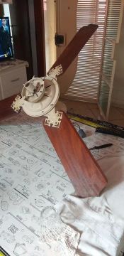 Ventilador de Teto de madeira antigo