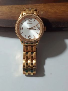 Relógio Fossil Dourado Feminino