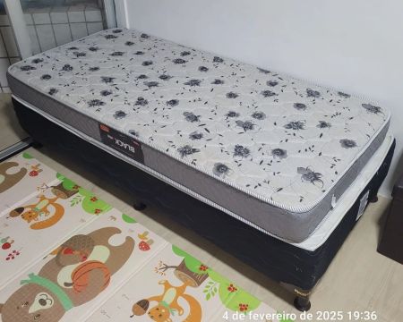 Cama box solteiro + colchão 