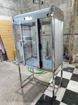 Casinha de carne de sol inox 