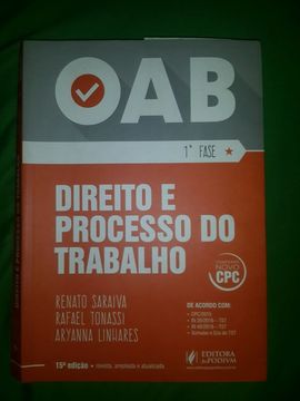 Livro Direito e processo do trabalho
