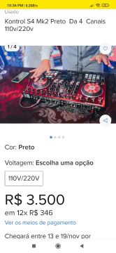 Ddj Traktor s4 Mk2 vendo ou troco 